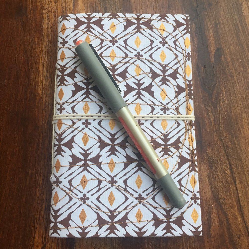 100% Recycled Paper Small Quilted Notebook